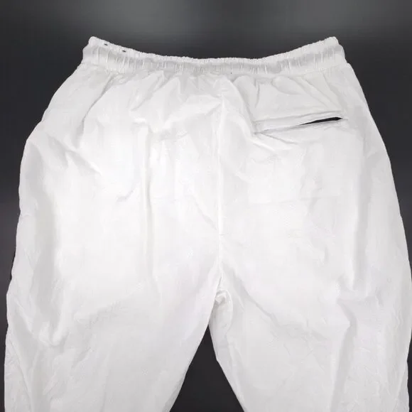 NIKE Jordan JSW DIAMOND TRACK PANT White Black Nylon Sweatpant Athleisure Sporty